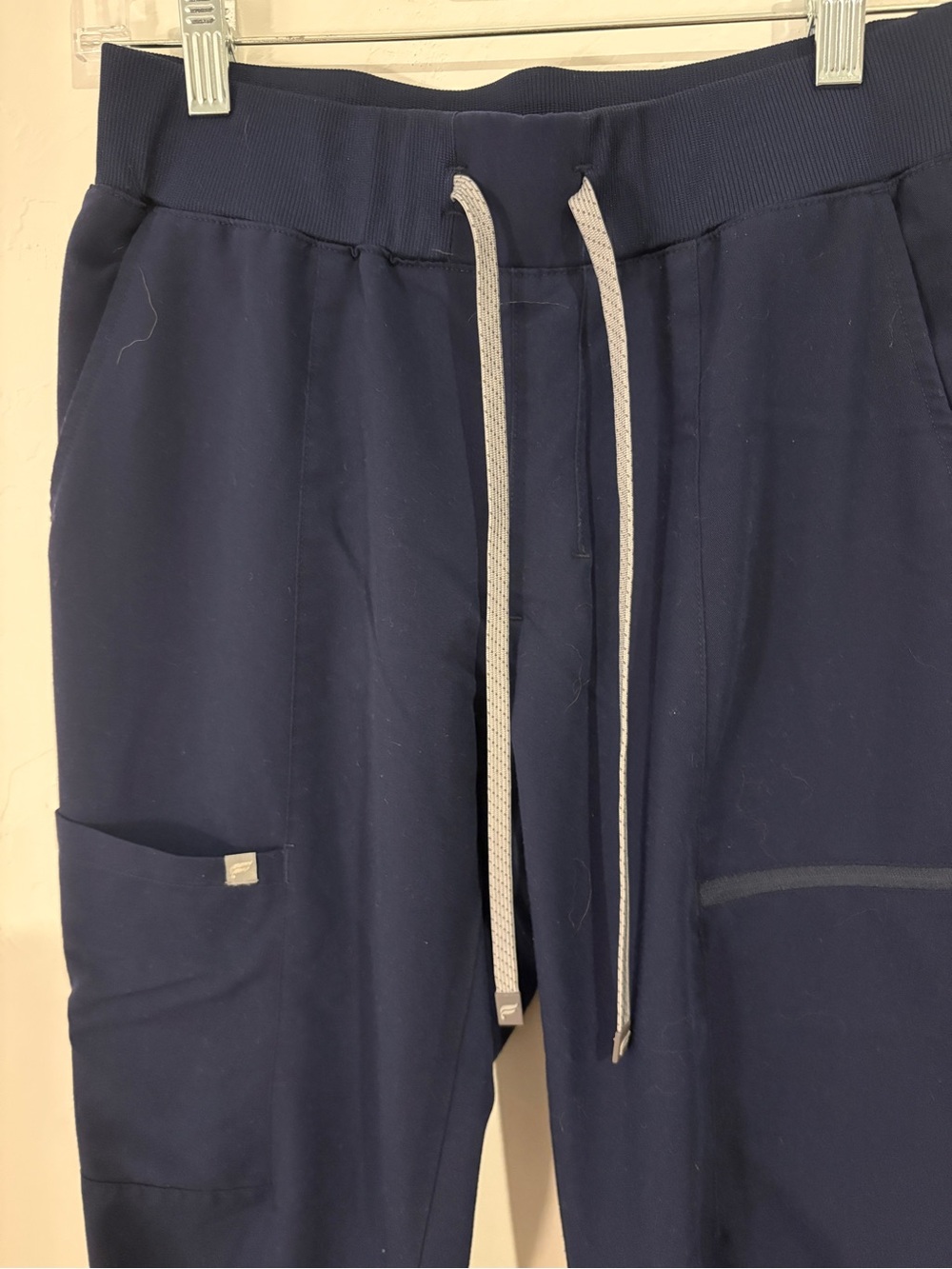 Fabletics Women's Navy Drawstring Joggers - Picture 3 of 8
